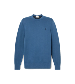 MAGLIONE IN COTONE WILLIAMS RIVER BLUE